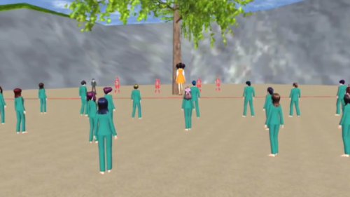 Cara Untuk Membangun Arena Squid Game Menantang di Sakura School Simulator