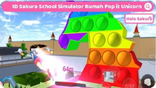 Rumah Pop It Unicorn di Sakura School Simulator: Tempat Unik yang Wajib Dikunjungi!