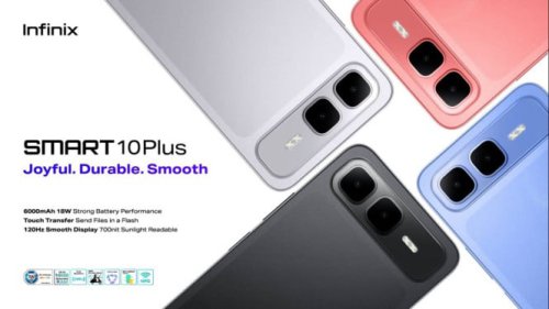 Infinix Smart 10 Plus: Desain Stylish, Baterai Besar, dan Harga Super Terjangkau