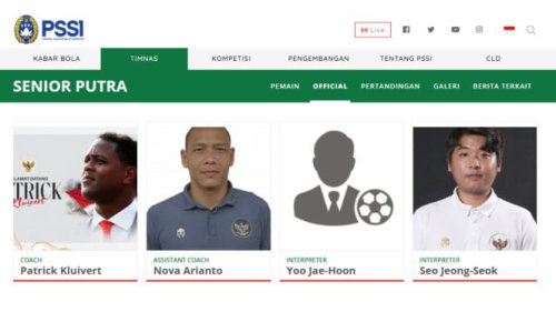 Kejanggalan di Situs PSSI Usai Kluivert Dipecat, Staf Shin Tae-yong Masih Tertera?