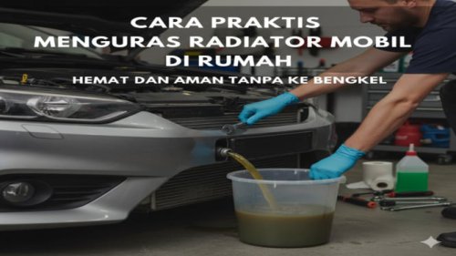 Cara Praktis Menguras Radiator Mobil di Rumah, Hemat dan Aman Tanpa ke Bengkel