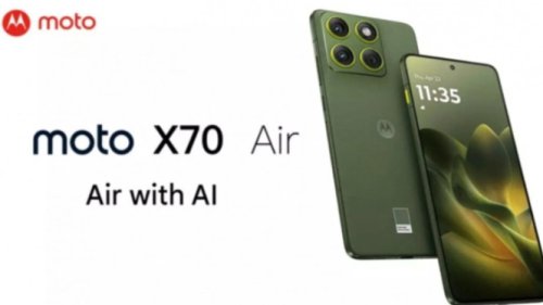 Moto X70 Air Bikin Heboh: HP 6 mm Super Tipis dengan RAM 12 GB dan Desain Premium