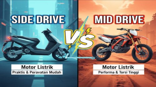Jangan Salah Pilih, Ini Perbedaan Motor Listrik Side Drive dan Mid Drive