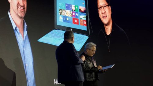 ARM CEO Beri Nvidia CEO Surface RT Lambang Kerjasama Windows ARM