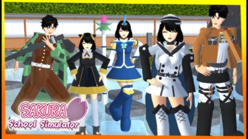 Deretan Kostum Anime Sakura School Simulator yang Paling Diburu Pemain