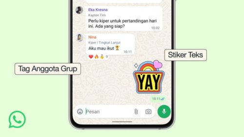 WhatsApp Rilis Fitur Grup Baru: Tag Anggota Hingga Stiker Teks