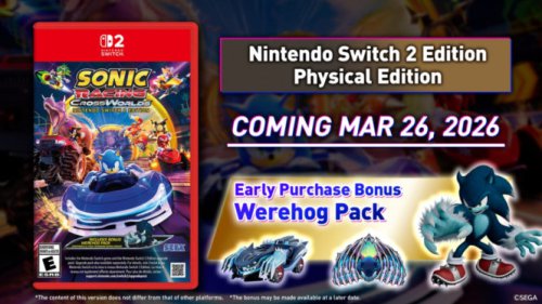Sega Rilis Sonic Racing: CrossWorlds Nintendo Switch 2 Fisik Maret 2026