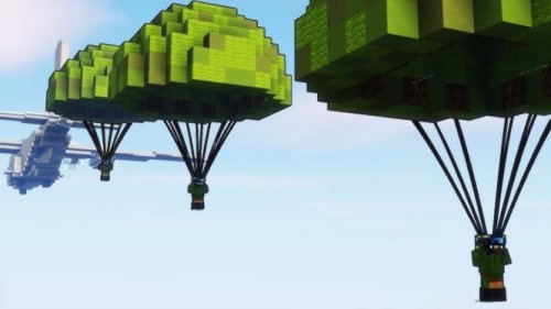 Kreatif! Begini Cara Membuat Tentara Parasut di Minecraft