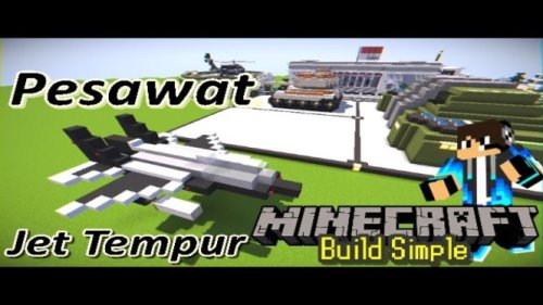 Cara Membuat Pesawat Tempur di Minecraft yang Realistis dan Mudah