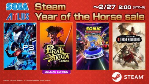 Steam Year of the Horse Sale: Game Sega &amp; Atlus Diskon 70%