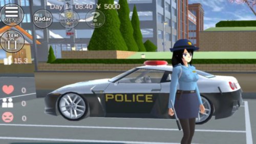 Cara Kabur dari Polisi Sakura School Simulator Paling Efektif