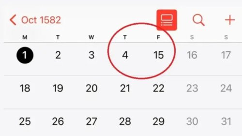 Kenapa di iPhone Tanggal 5&ndash;14 Oktober 1582 'Hilang'? Ini Penjelasannya!