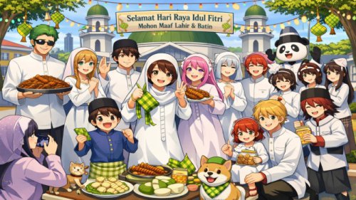 Ide Kreatif Lebaran di Game Sakura School Simulator yang Lagi Viral
