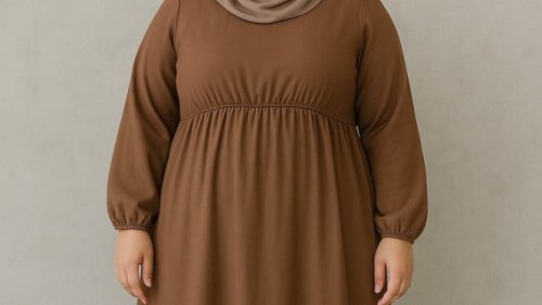 Rekomendasi Gamis untuk Perut Buncit