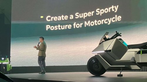 Motor Listrik Omoway Debut Global di RI, Cybertruck Versi 2 Roda