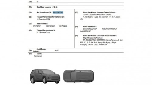 Mobil Diduga Toyota RAV4 2026 Terdaftar di Indonesia