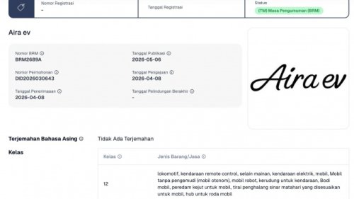 Wuling Daftarkan Mobil Listrik Baru, Air ev Versi Empat Pintu