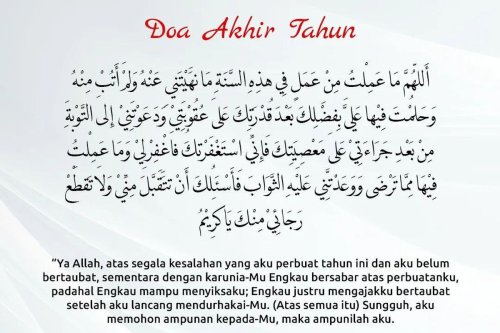 Doa Akhir dan Awal Tahun Baru Islam 1447 H: Arab, Latin, dan Artinya Lengkap