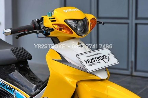 modifikasi, Suzuki satria, satria hiu, suzuki satria hiu, Suzuki Satria R 120, Suzuki Satria Hiu Orisinal Upgrade, Harga Tembus Rp 110 Juta