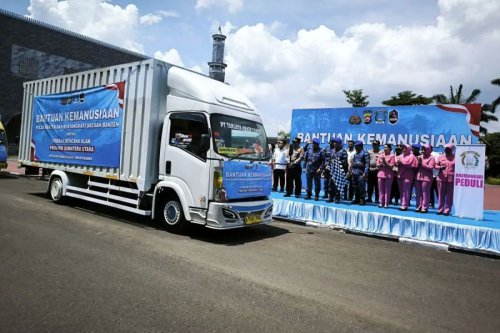 Polda Banten Kirim Bantuan Tahap Pertama ke Aceh, Sumut, dan Sumbar