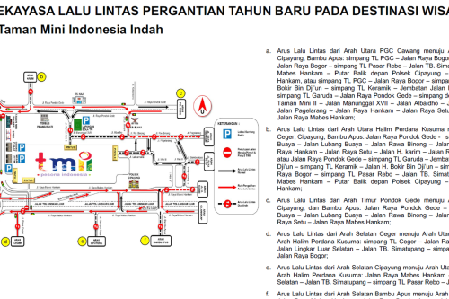 malam Tahun Baru, TMII, Rekayasa Lalu Lintas, Dinas Perhubungan DKI Jakarta, Rekayasa Lalu Lintas Malam Tahun Baru di TMII