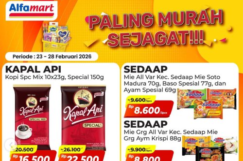 Promo Indomaret Hari Ini 23 Februari 2026, Minyak Goreng Sovia Rp 36.900