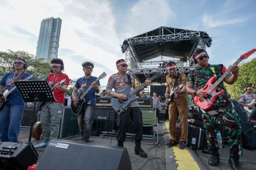 Saat Pesan Keberagaman Bersatu dalam Irama Musik 1.308 Musisi di Lampung