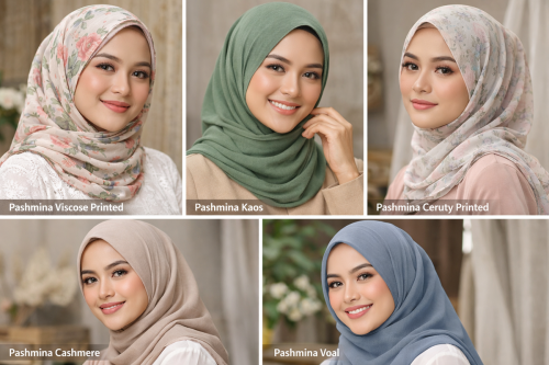 Top 5+ Tren Hijab Lebaran 2026, Pashmina Printed dan Cashmere Banyak Dicari