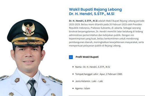 Profil dan Kekayaan Hendri, Wakil Bupati Rejang Lebong yang Kena OTT KPK