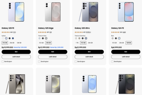 Daftar Harga HP Samsung 18 Desember 2025, Galaxy S15 Edge Diskon Rp 2,5 Juta