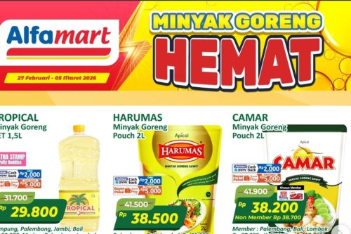 Promo Alfamart Hari Ini 28 Februari 2026, Potongan Harga Minyak Goreng di Promo Gantung