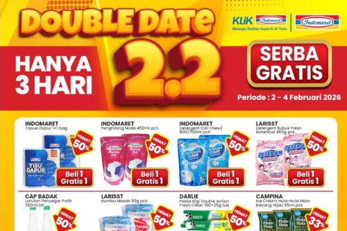 Promo Indomaret Hari Ini 2 Februari 2026, Ada "Beli 1 Gratis 1" dan "Beli 2 Gratis 1"