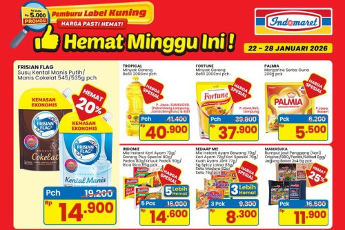 Promo Indomaret Hari Ini 27 Januari 2026, Minyak Goreng dan Susu Harga Diskon