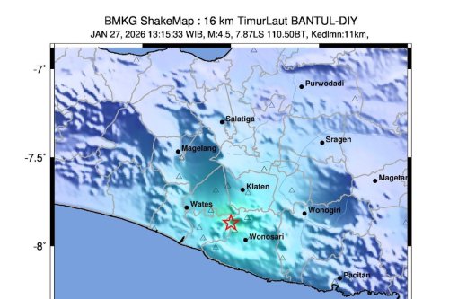 Apakah Gempa Bantul Berkaitan dengan Gempa M 5,5 Pacitan 27 Januari 2026? Ini Penjelasan BMKG