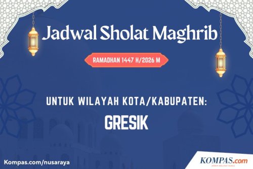 Jadwal Shalat Maghrib Gresik Selama Ramadhan 2026