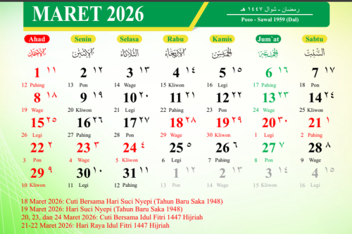 Kapan Mulai Libur Lebaran 2026? Catat Tanggal Merah Idul Fitri, Libur Sekolah dan WFA