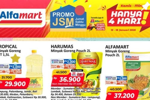 Promo Alfamart Hari Ini 17 Januari 2026, Ada Diskon Minyak Goreng dan Camilan