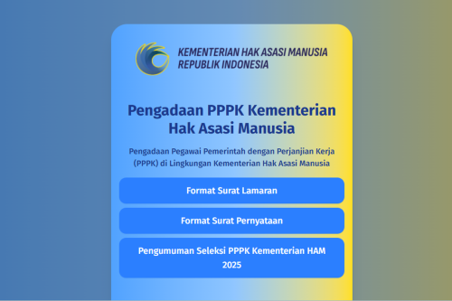 Daftar PPPK KemenHAM 2026, Berikut Link Download Format Surat Lamaran dan Pernyataan