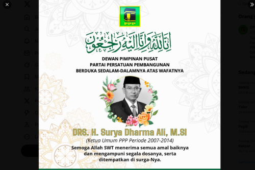 Suryadharma Ali Meninggal Dunia, Dimakamkan di Ponpes Miftahul 'Ulum Siang Ini
