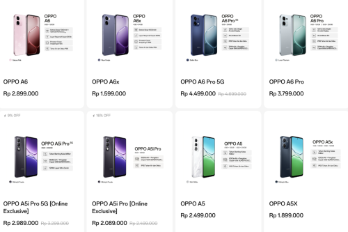 Daftar Harga HP OPPO 29 Desember 2025, Cocok bagi yang Mencari HP di Bawah Rp 3 Juta