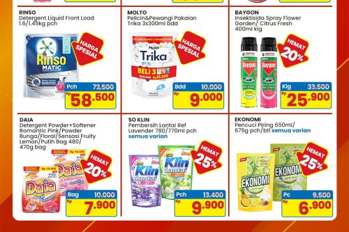 Promo 4 hari (4-7 Juni 2026), Harga spesial (2-15 Juni 2026), Double date 6.6 (5-7 Juni 2026), Harga khusus member (4-10 Juni 2026), Festival skincare (28-10 Juni 2026), Promo Indomaret Hari Ini 6 Juni 2026, Spesial Double Date Beli 1 Gratis 1