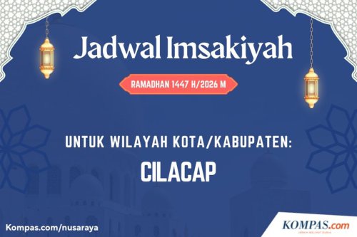 Jadwal Imsakiyah Cilacap Hari Ini 10 Maret 2026 Lengkap dengan Waktu Shalat
