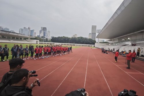 Timnas U22 Latihan, La Grande Indonesia Suarakan Dukungan Langsung