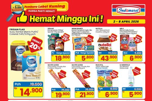 Promo Indomaret Hari Ini 3 April 2026, Makanan Kucing Hemat 50 Persen di Promo Double Date
