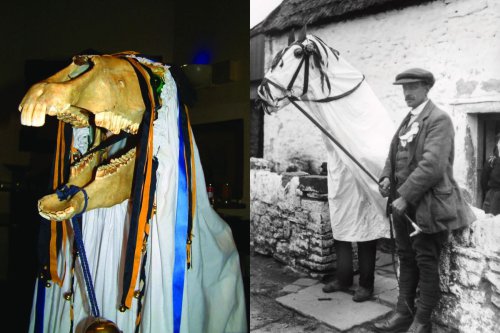 Asal usul nama dan sosok Mari Lwyd, Dari mana tradisi ini berasal?, Apa yang dilakukan?, Mari Lwyd dari masa ke masa, Mari Lwyd, Tradisi Mengarak Kostum Berkepala Tengkorak Kuda saat Natal
