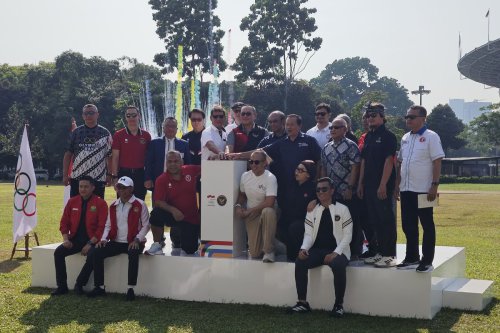 panahan, skateboard, Atletik, Raja Sapta Oktohari, Komite Olimpiade Indonesia, NOC Indonesia, Basket 3x3, padel, NOC Indonesia Gelorakan Semangat Olimpiade Lewat OMIA, Hadirkan Padel di GBK