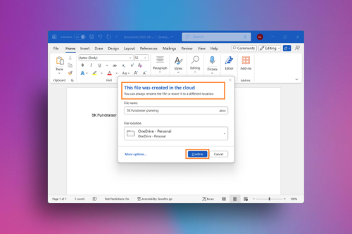 Dokumen Word yang Sedang Diketik Kini Tersimpan Otomatis di Cloud