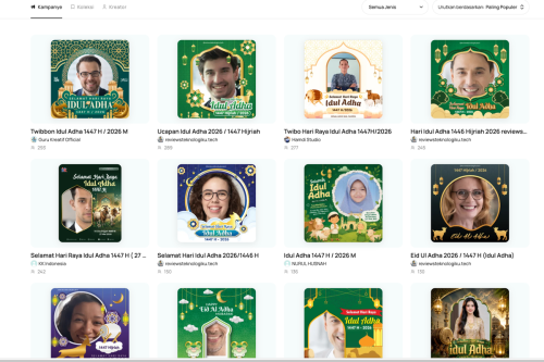 100 Link Twibbon Idul Adha 2026, Desain Keren untuk Foto Profil WA dan Stories IG