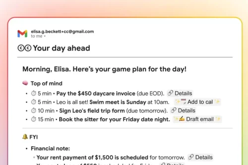 Google Perkenalkan CC, Agen AI yang Kirim Ringkasan Jadwal dan E-mail Setiap Pagi