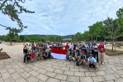 Timnas Indonesia, La Grande Indonesia, Osaka, Jepang vs Indonesia, Garuda Japan, La Grande Indonesia Tiba di Osaka, Dukungan Tanpa Batas dan Pererat Persahabatan